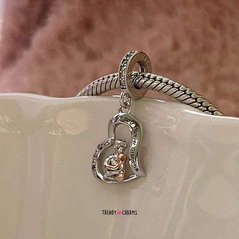 Charm Abuela y Nieta Por Siempre, PLata 925