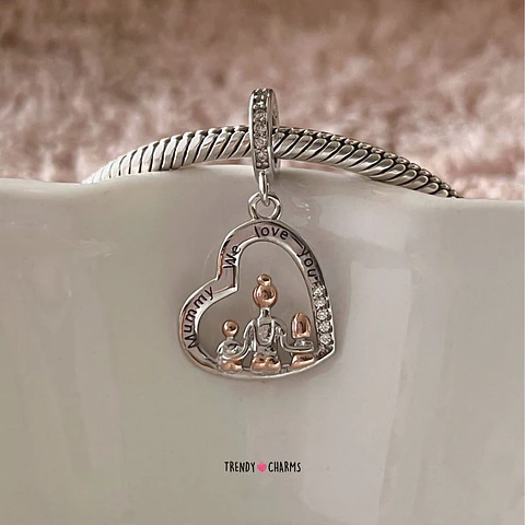 Charm Te Amamos Mamá Plata 925