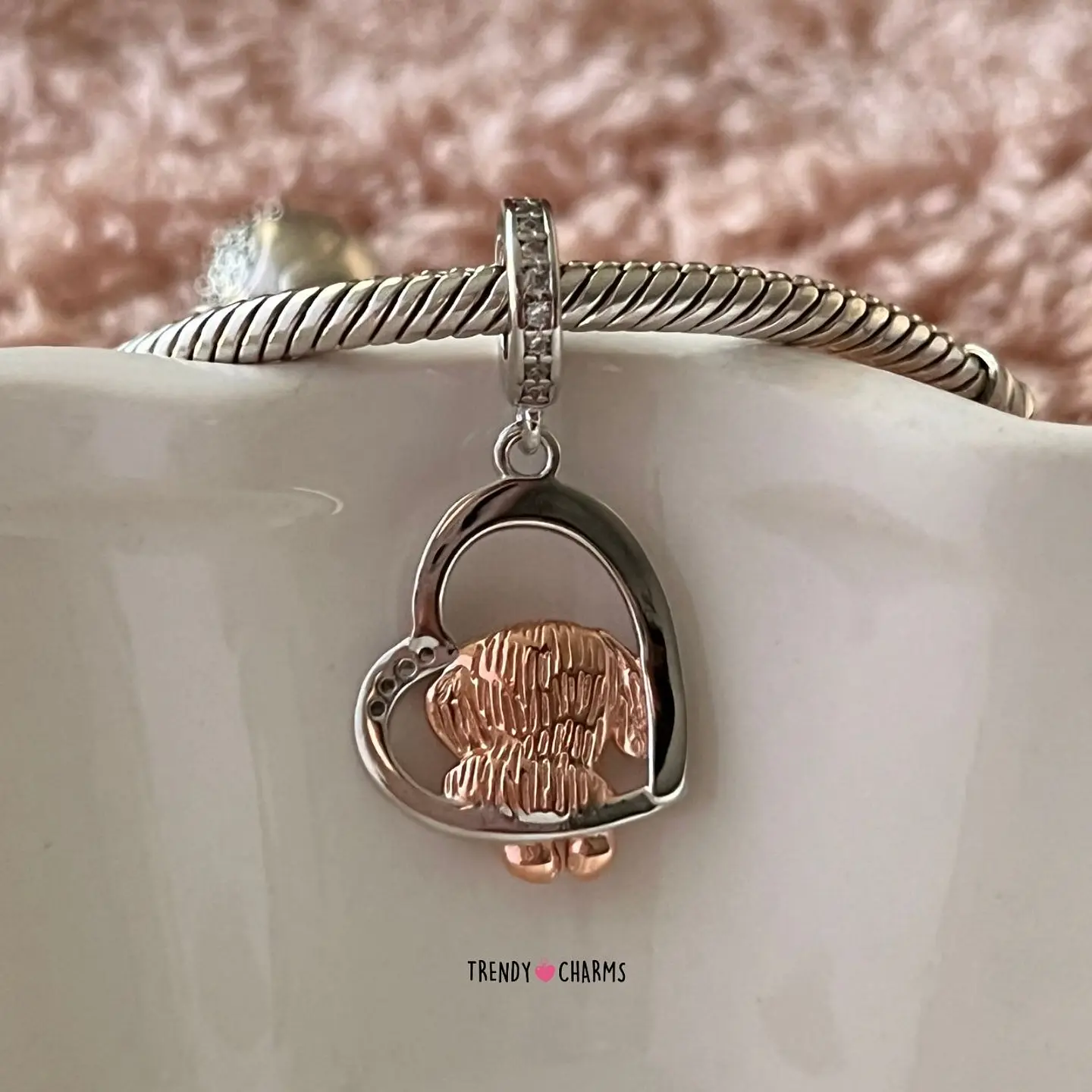 Charm Perro Labrador Golden Retriever Te Amo Plata 925 4