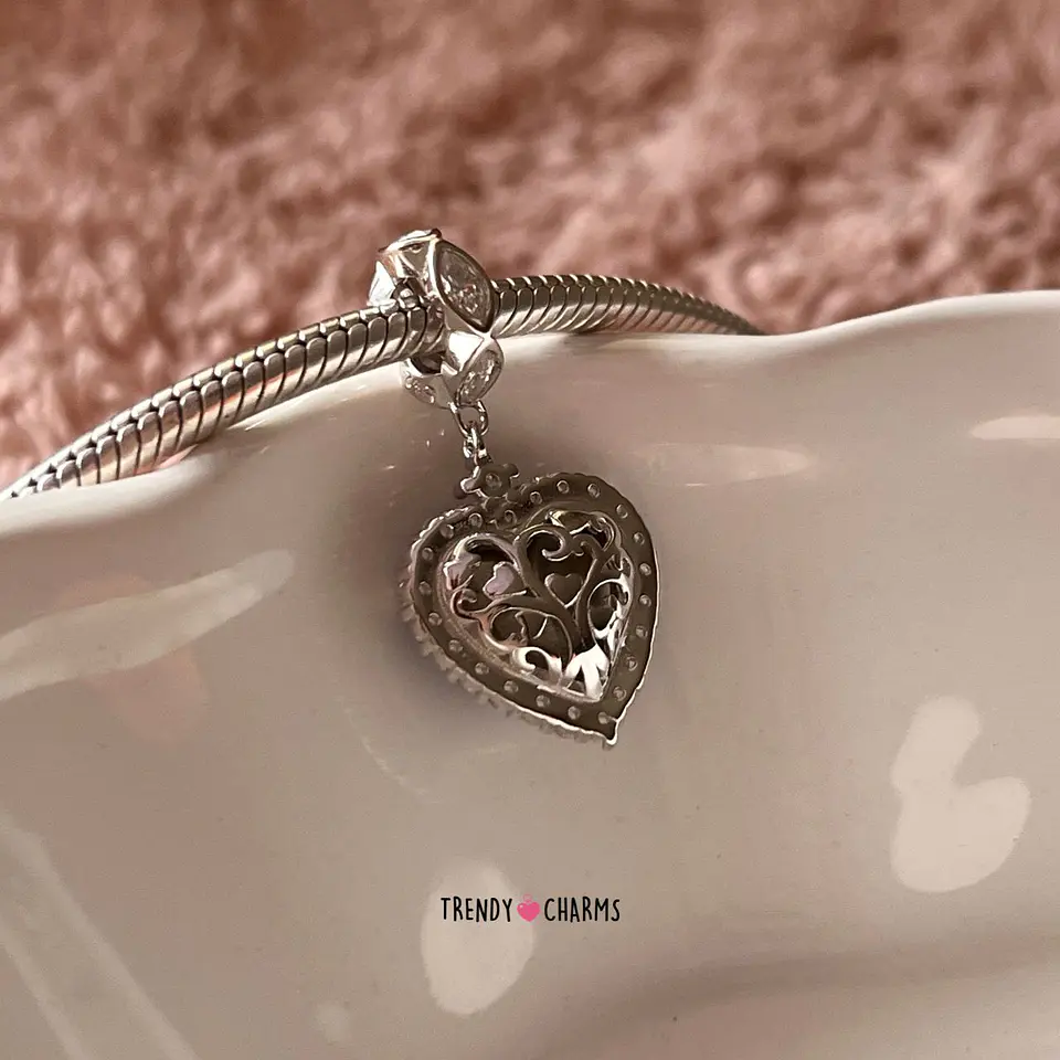 Charm Corazón de Mar Plata 925 3