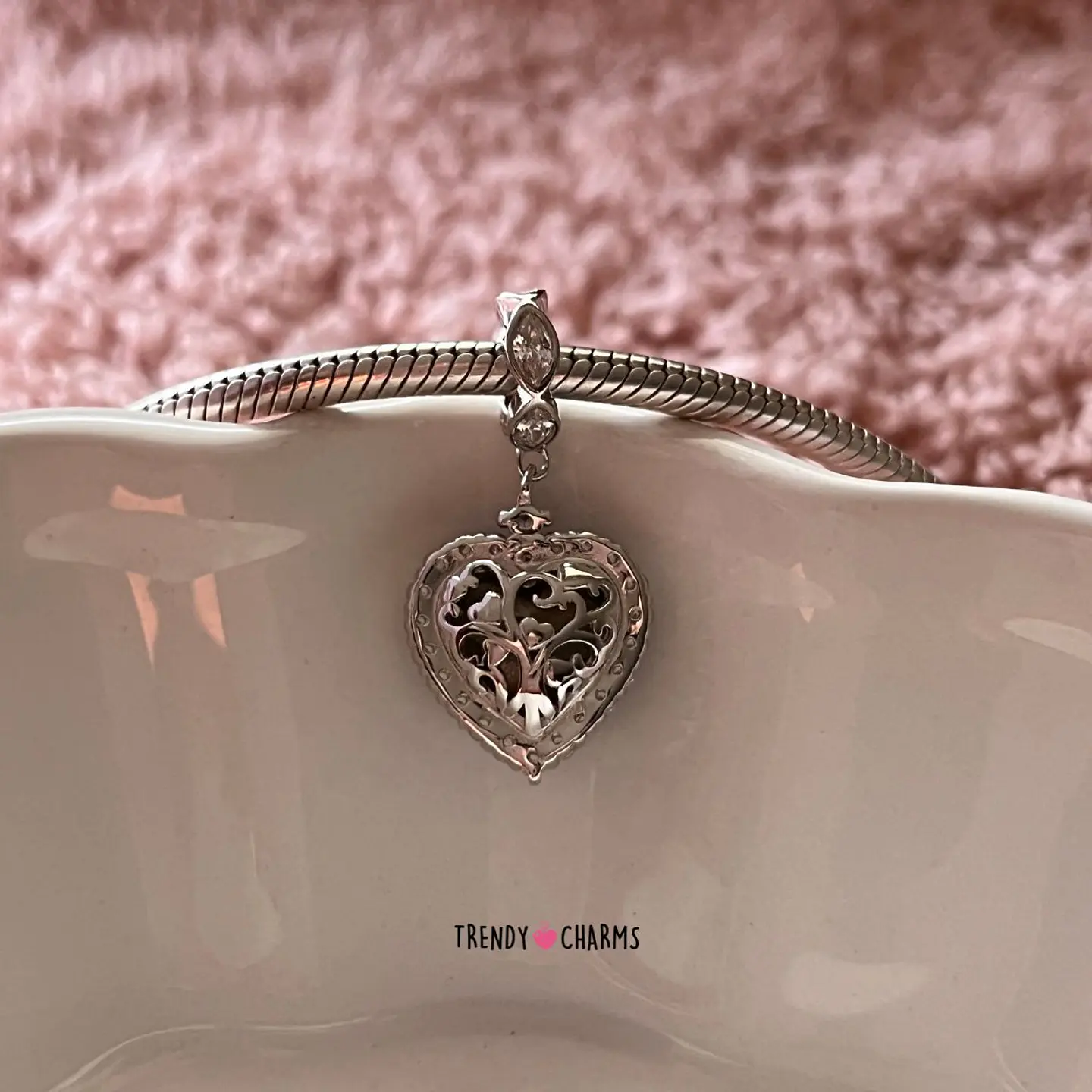 Charm Corazón de Mar Plata 925 4