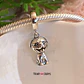 Charm Perro Pug Cuerpo Completo, Plata 925 - Miniatura 1