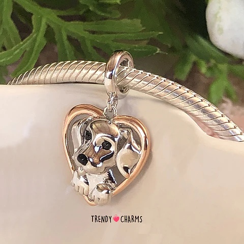 Charm Perro Labrador / Golden Plata 925