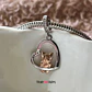Charm Perro Yorkshire Terrier Te amo Plata 925 - Miniatura 4