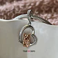 Charm Perro Yorkshire Terrier Te amo Plata 925 - Miniatura 1