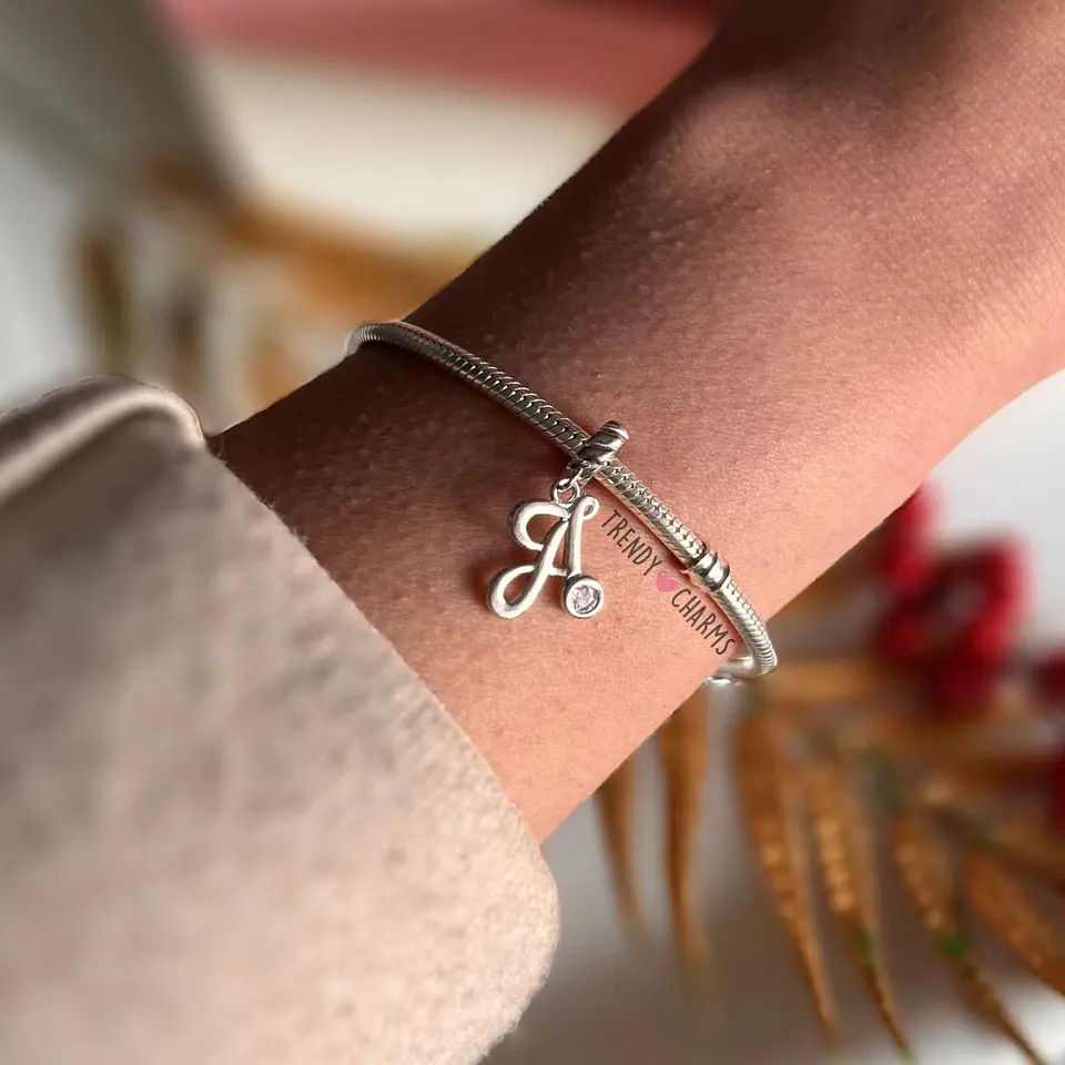 Charm Letra A Plata 925 1