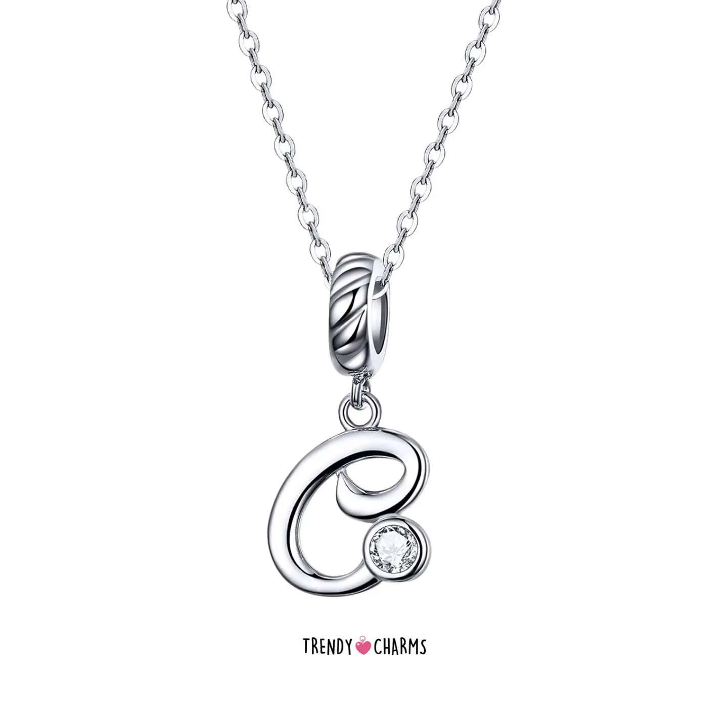 Charm Letra C Plata 925 4