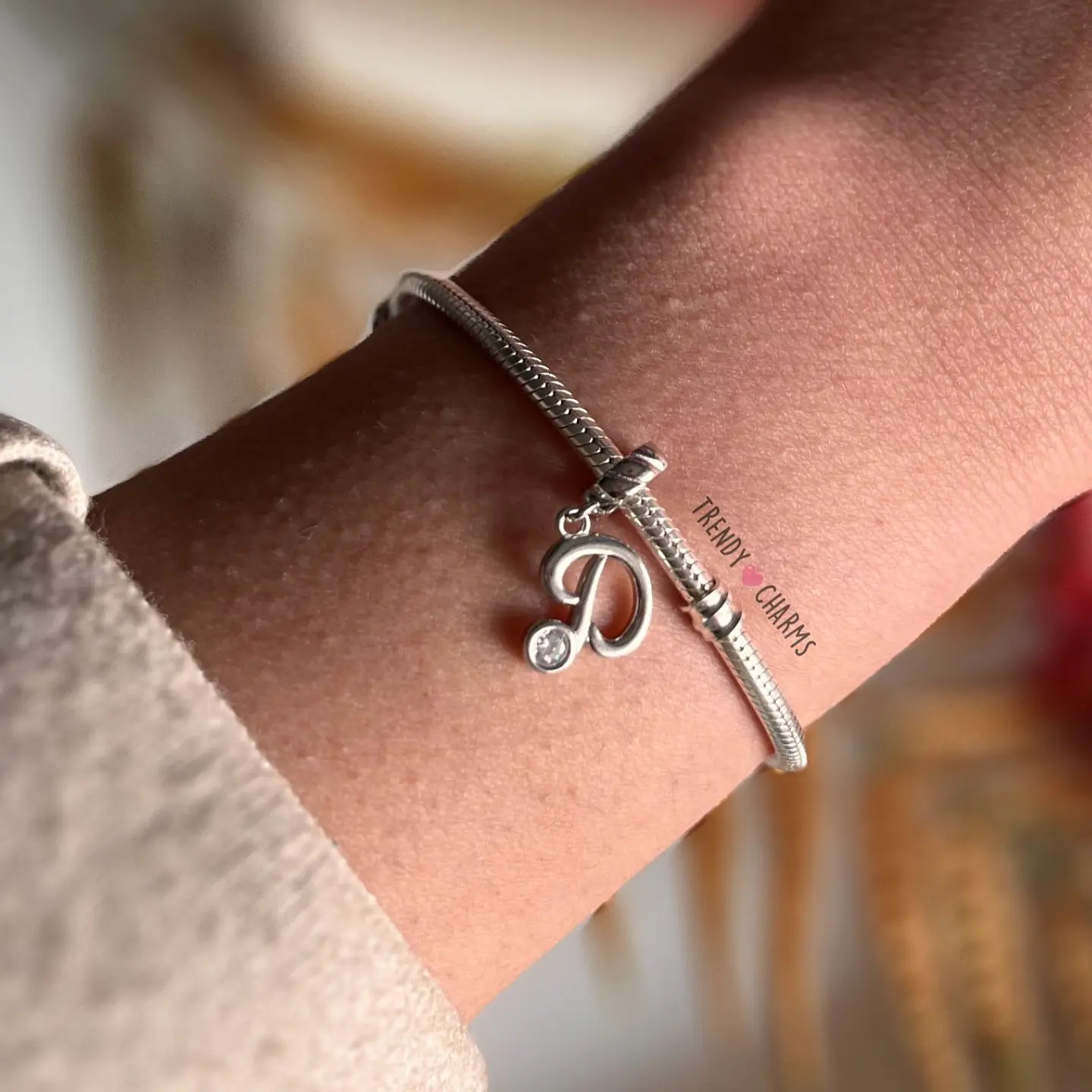 Charm Letra D Plata 925 1