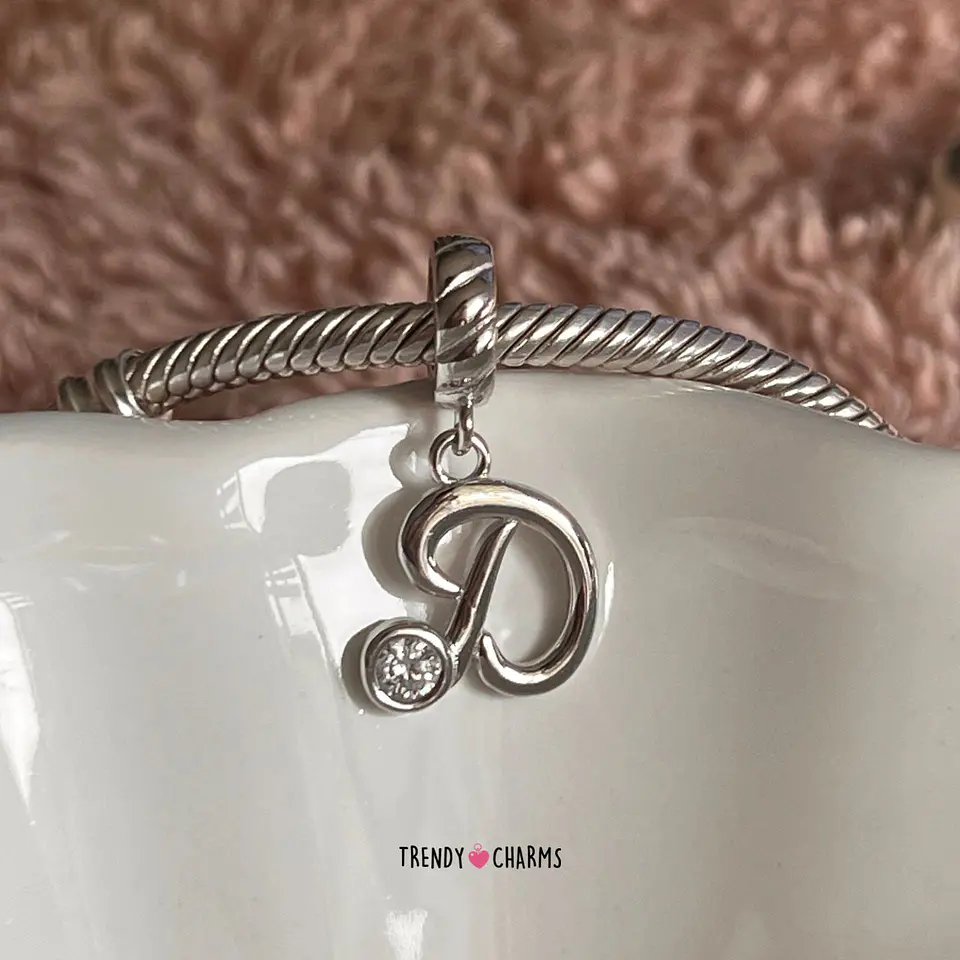 Charm Letra D Plata 925 2