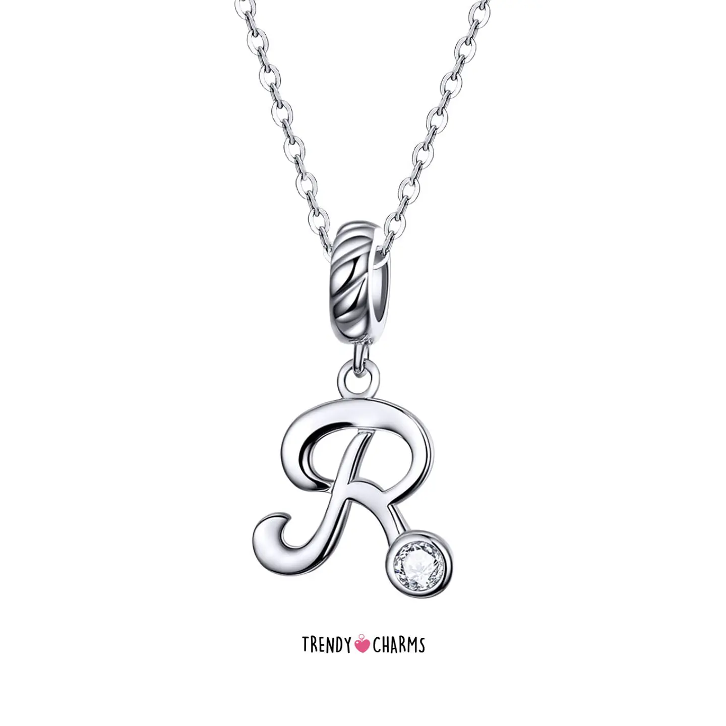 Charm Letra R Plata 925 4