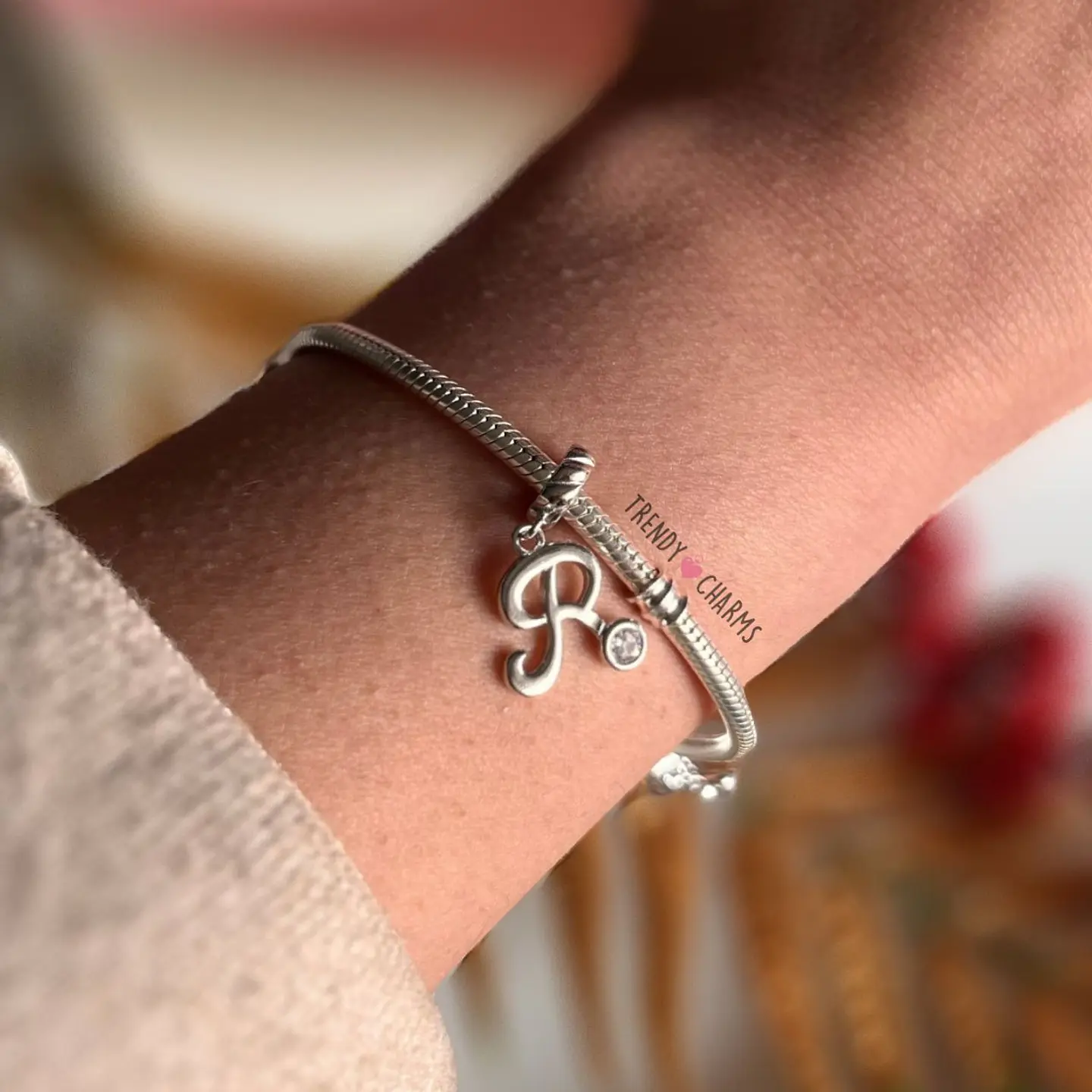 Charm Letra R Plata 925 1