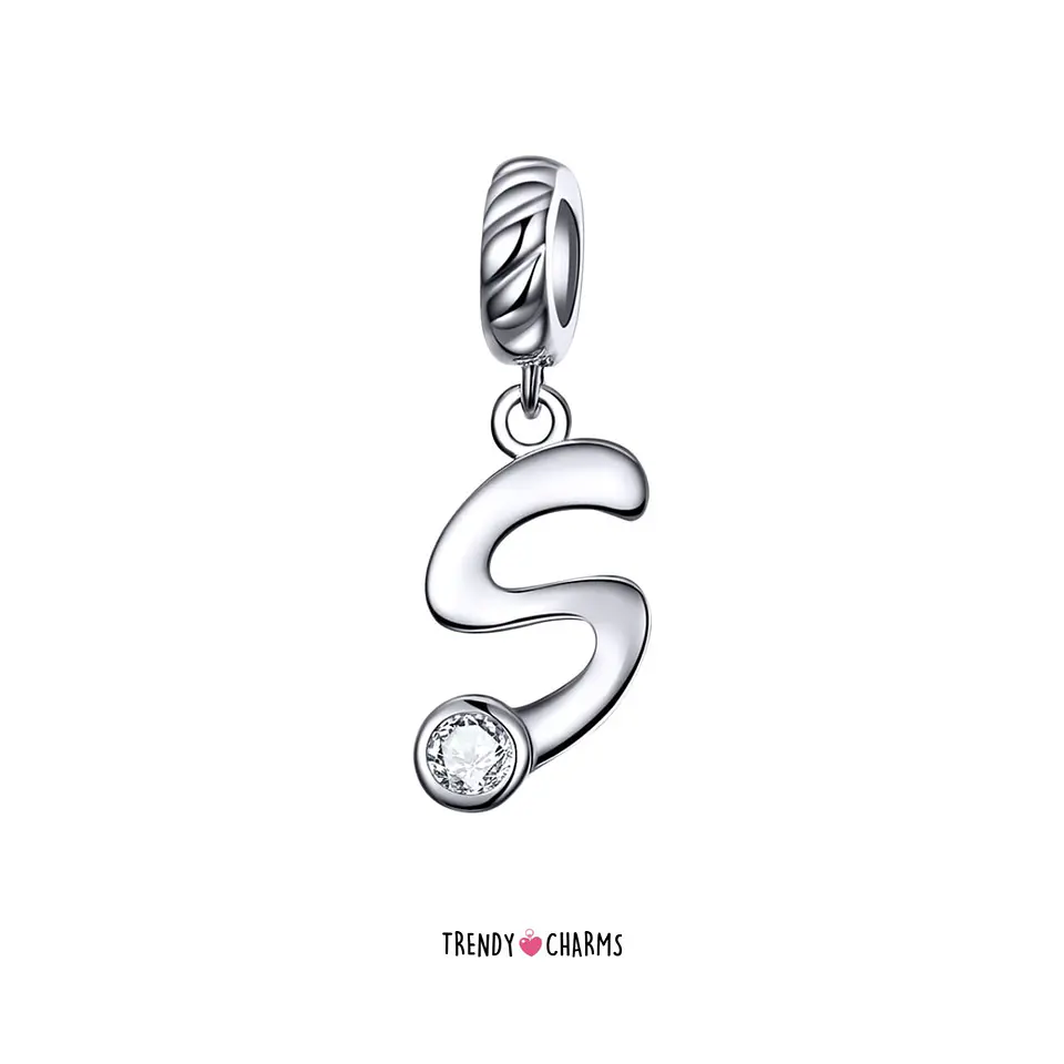 Charm Letra S Plata 925 3