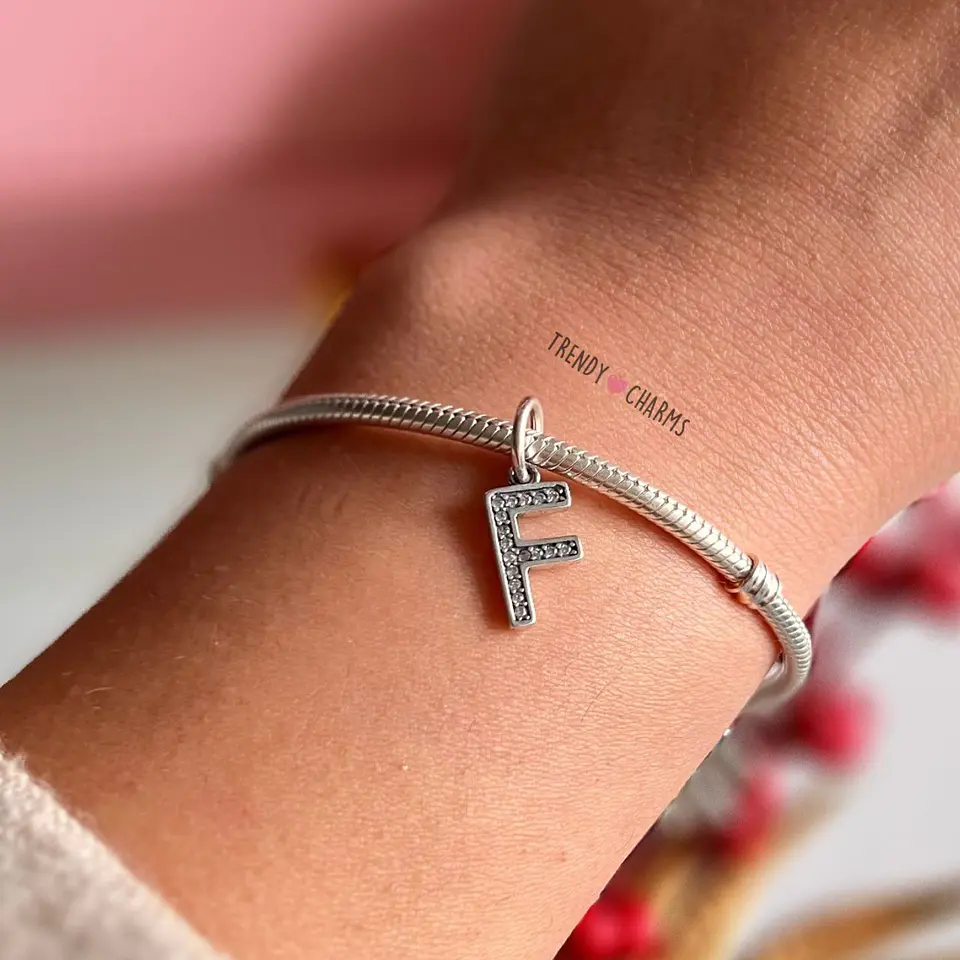 Charm Letra F Plata 925 1