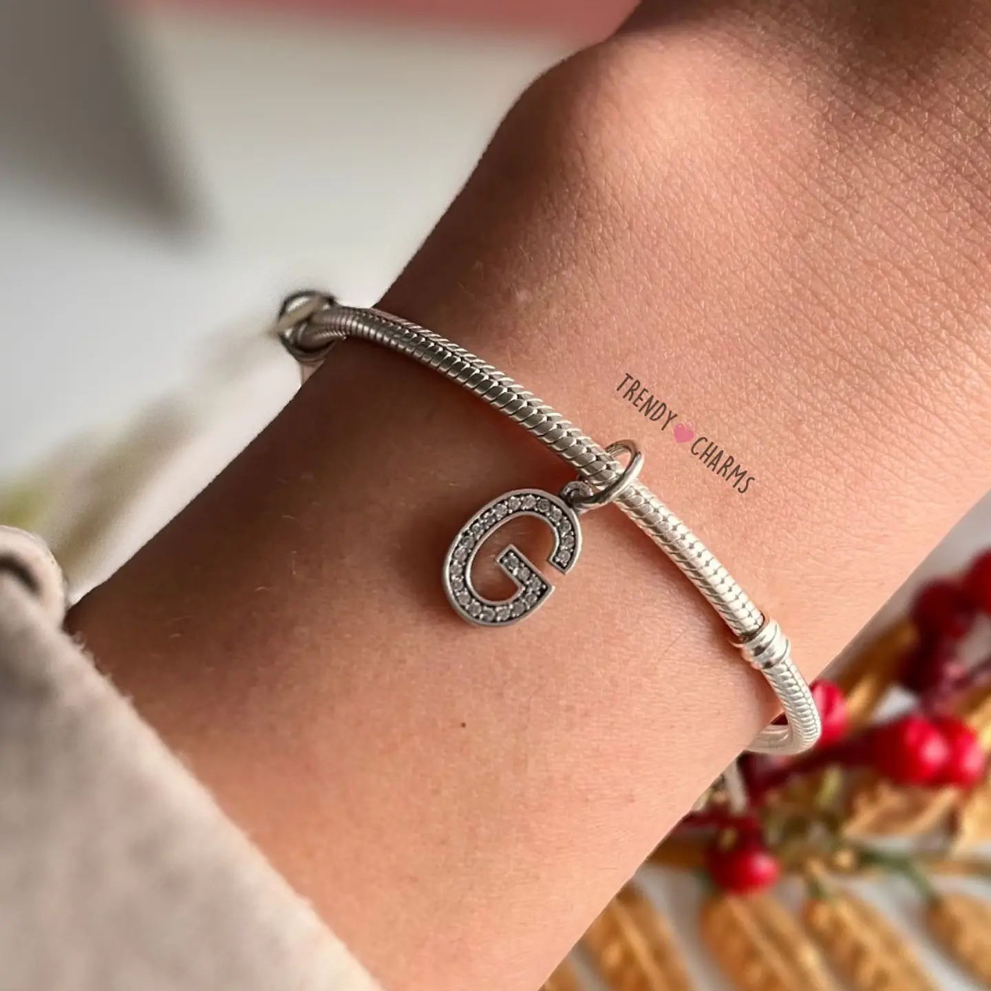 Charm Letra G Plata 925 1
