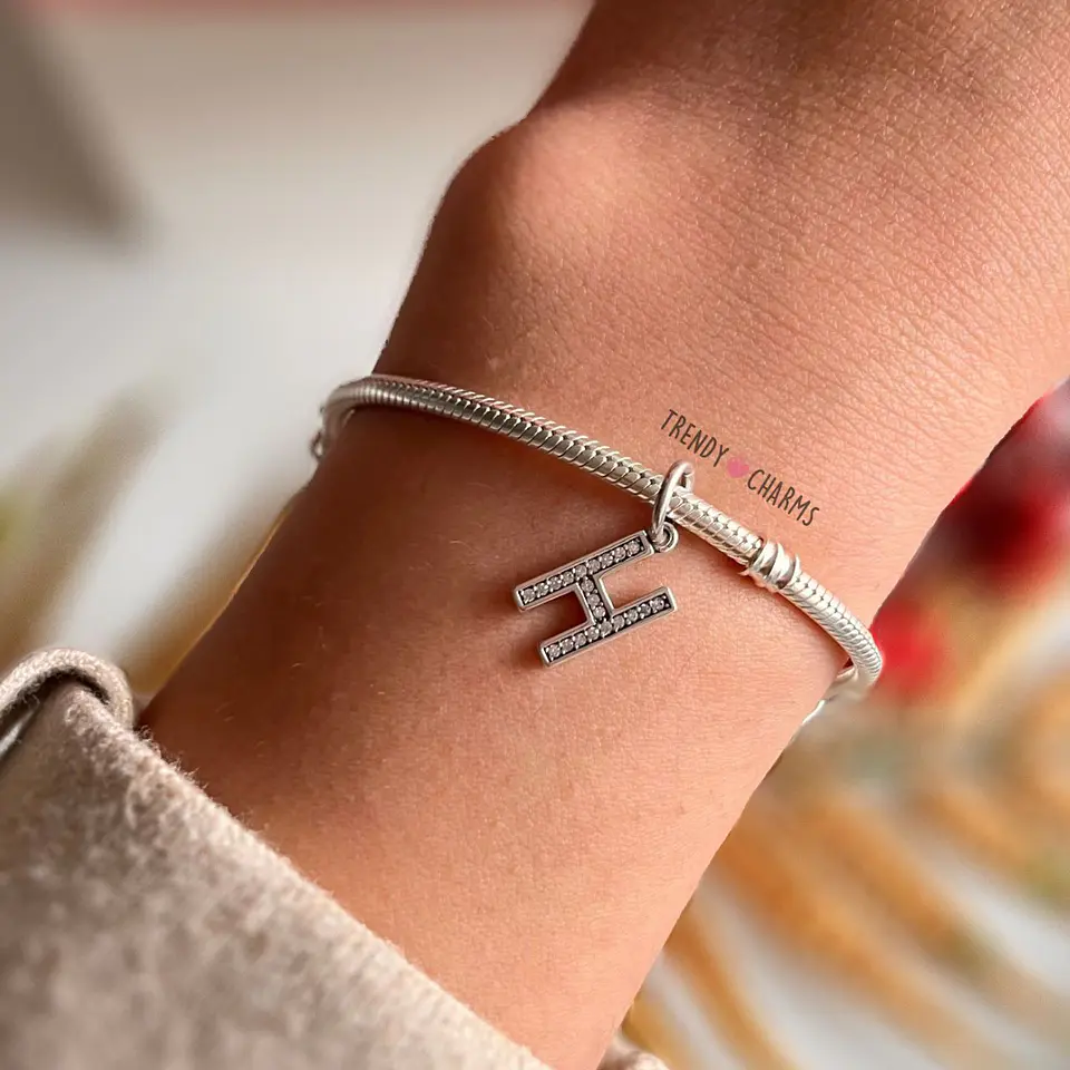 Charm Letra H Plata 925 1