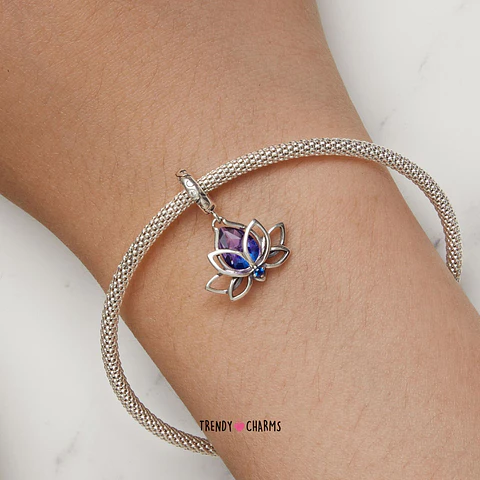 Charm Flor de Loto Serenidad Plata 925