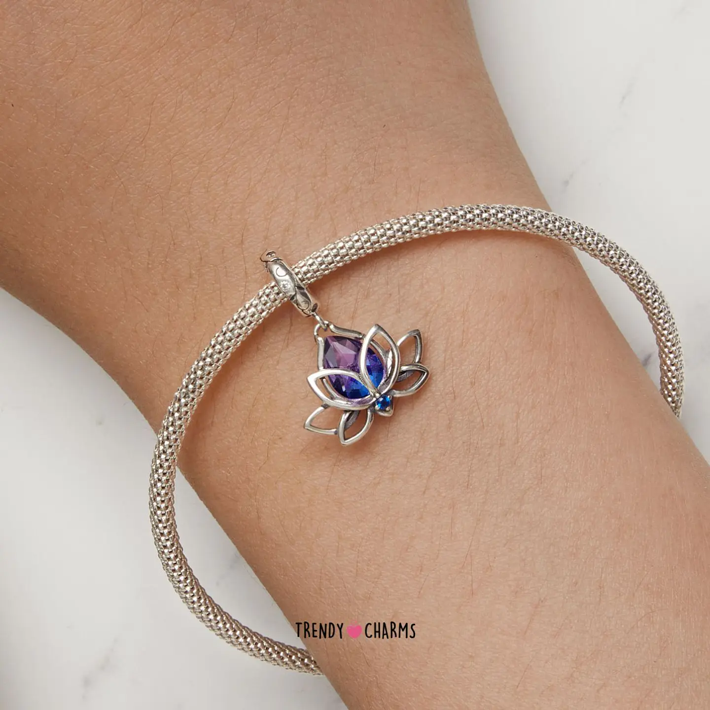 Charm Flor de Loto Serenidad Plata 925 1