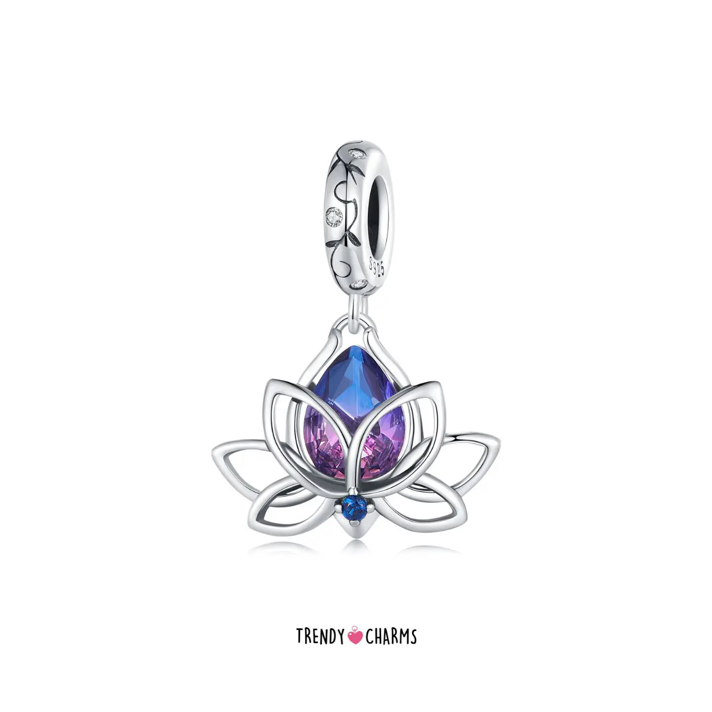 Charm Flor de Loto Serenidad Plata 925 3