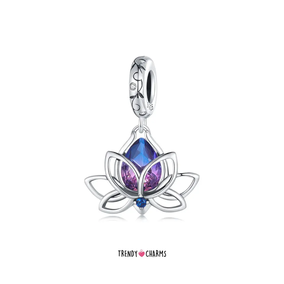 Charm Flor de Loto Serenidad Plata 925 3