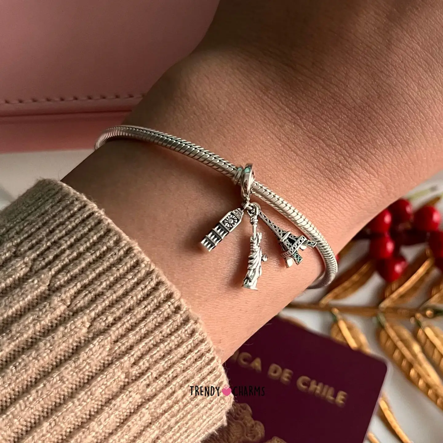 Charm Trotamundos Plata 925 3