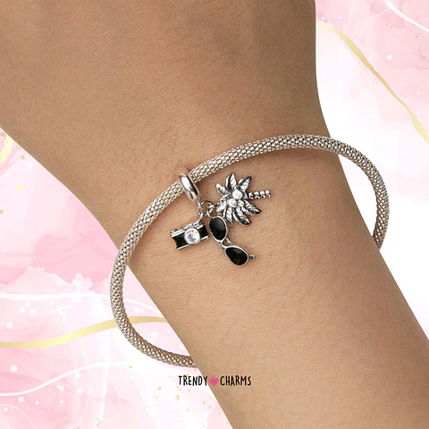 Charm Vacaciones y Sol Plata 925