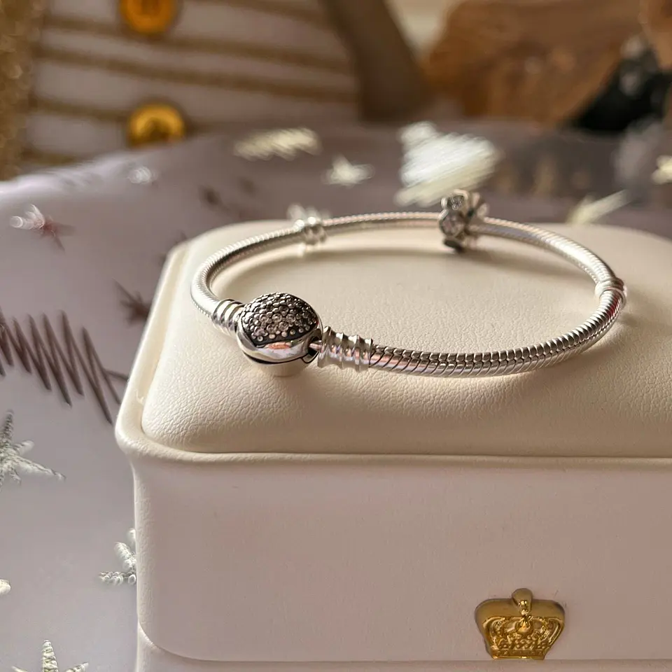 Pulsera semiflexible broche redondo plata 925 3