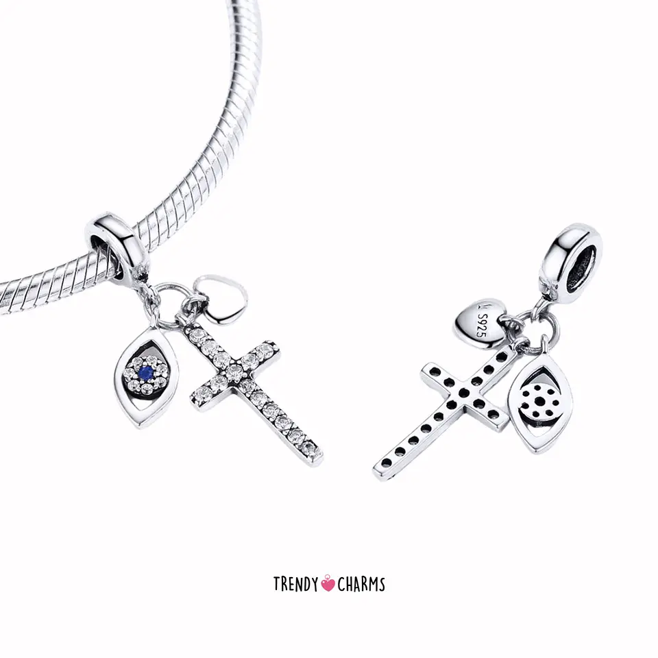 Charm Dios Guardián Protector Plata 925 3