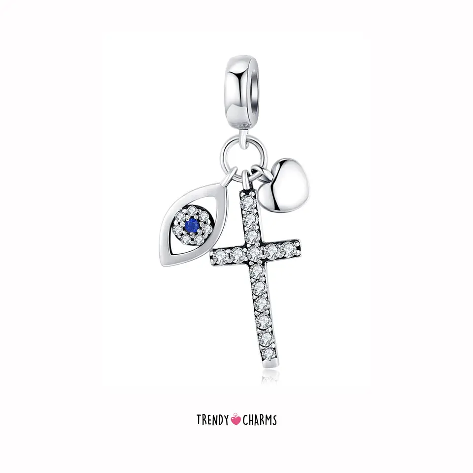 Charm Dios Guardián Protector Plata 925 4