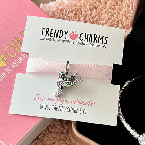 Charm Colibrí Plata 925