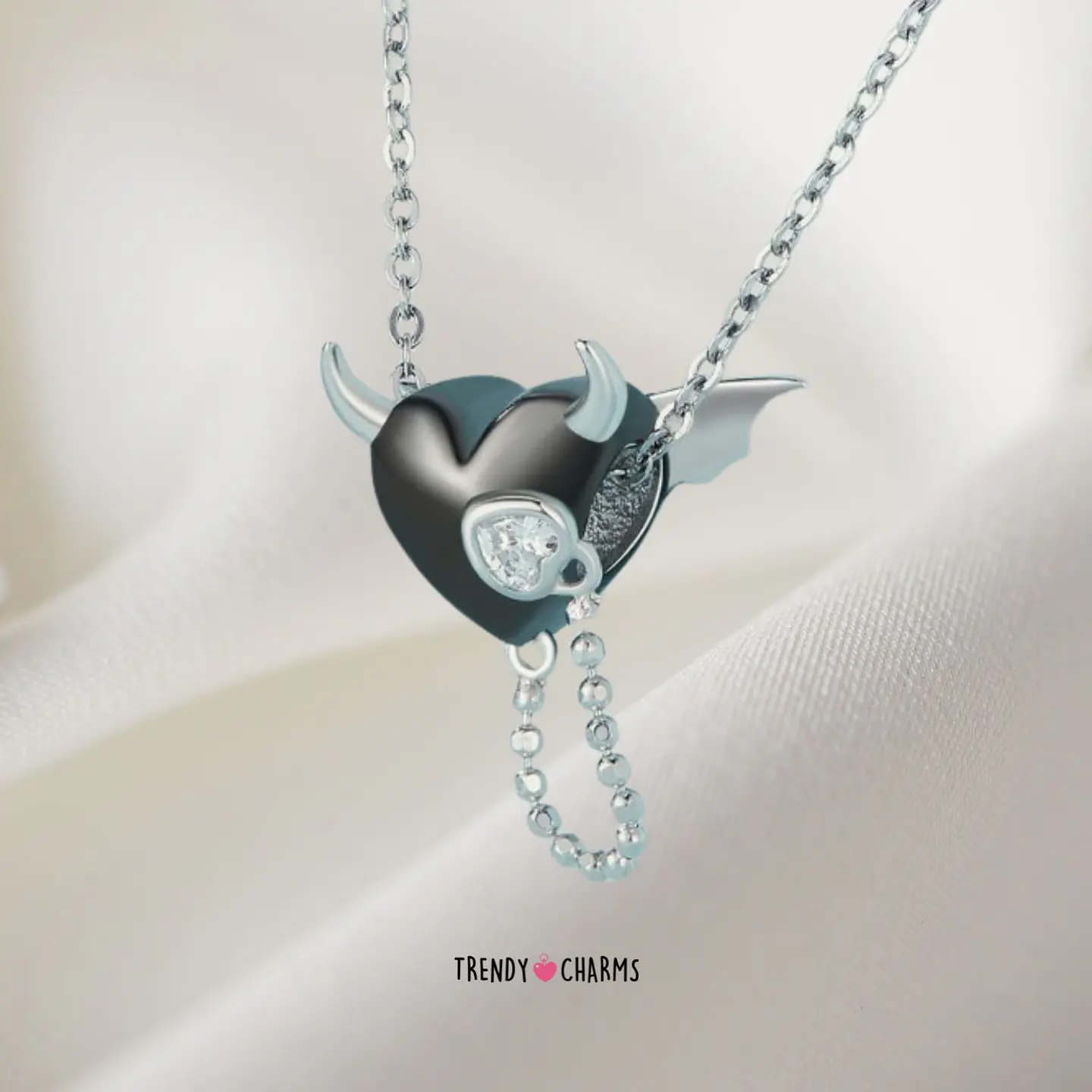 Charm Corazón Rebelde, Plata 925 3