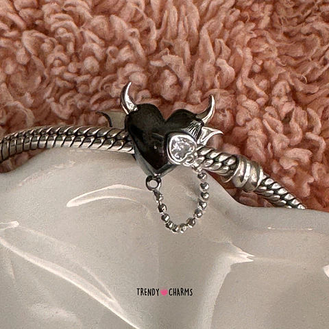 Charm Corazón Rebelde, Plata 925
