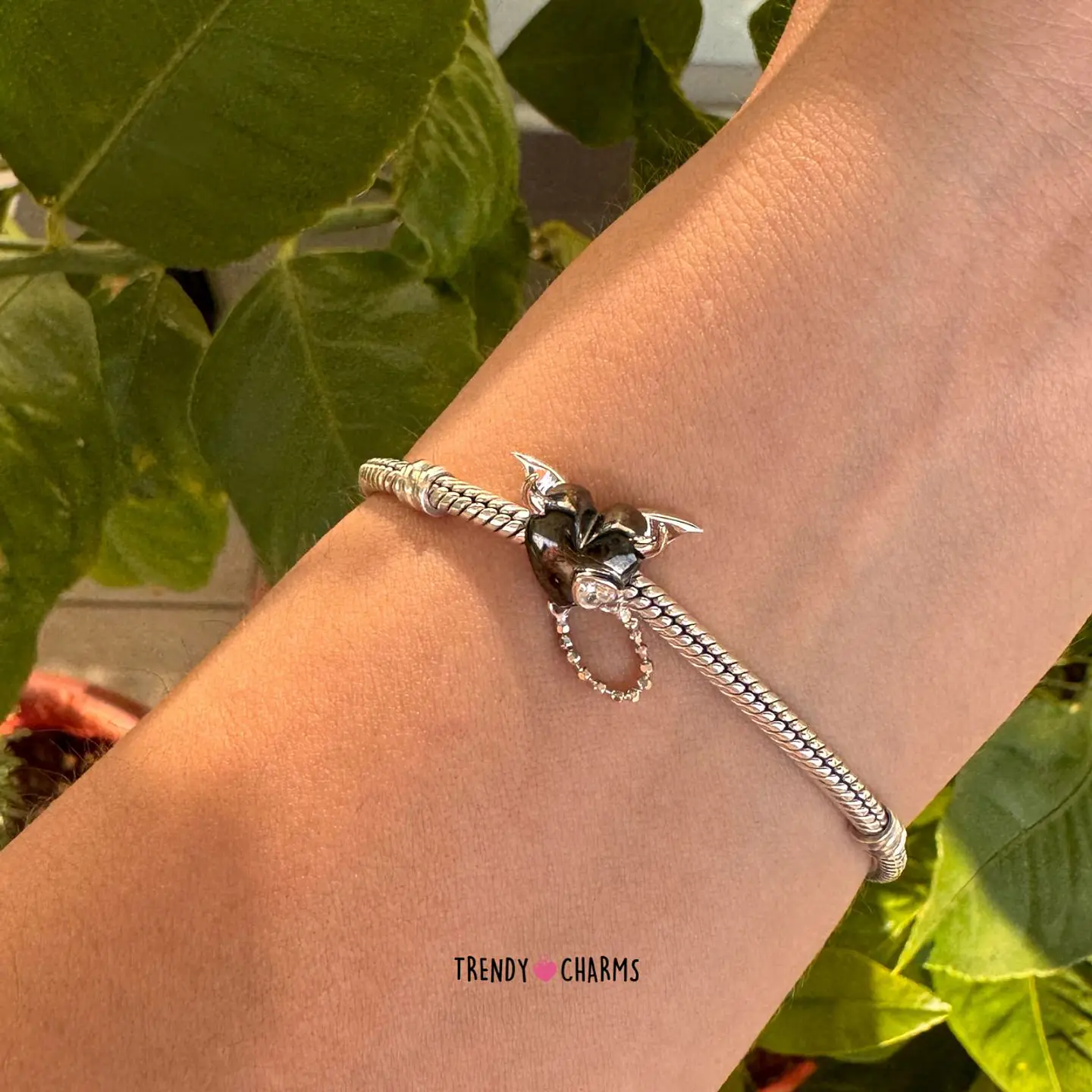 Charm Corazón Rebelde, Plata 925 2