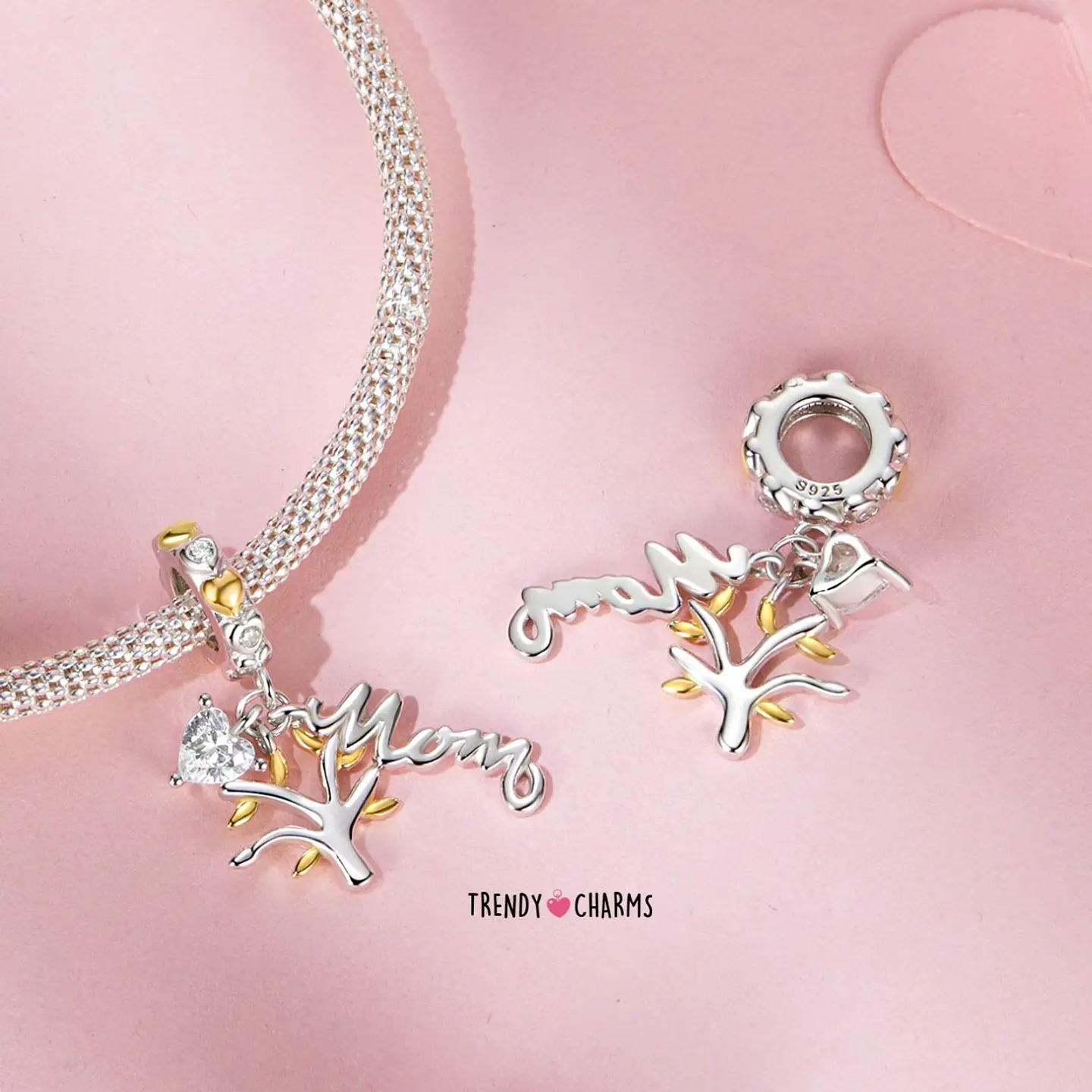 Charm Trinidad de Amor de Mamá, Plata 925 1