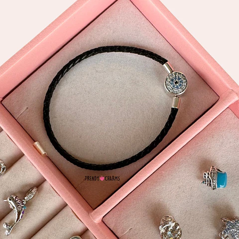Pulsera Dreams Cuero Negro