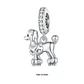 Charm Perro Poodle Elegante Plata 925 - Miniatura 2