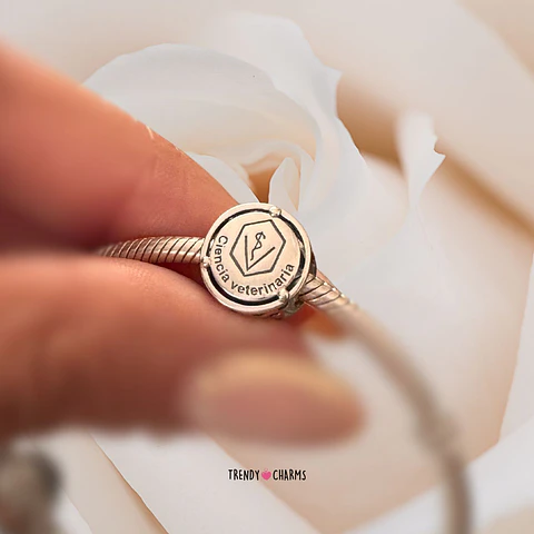 Charm Profesión Veterinaria Plata 925