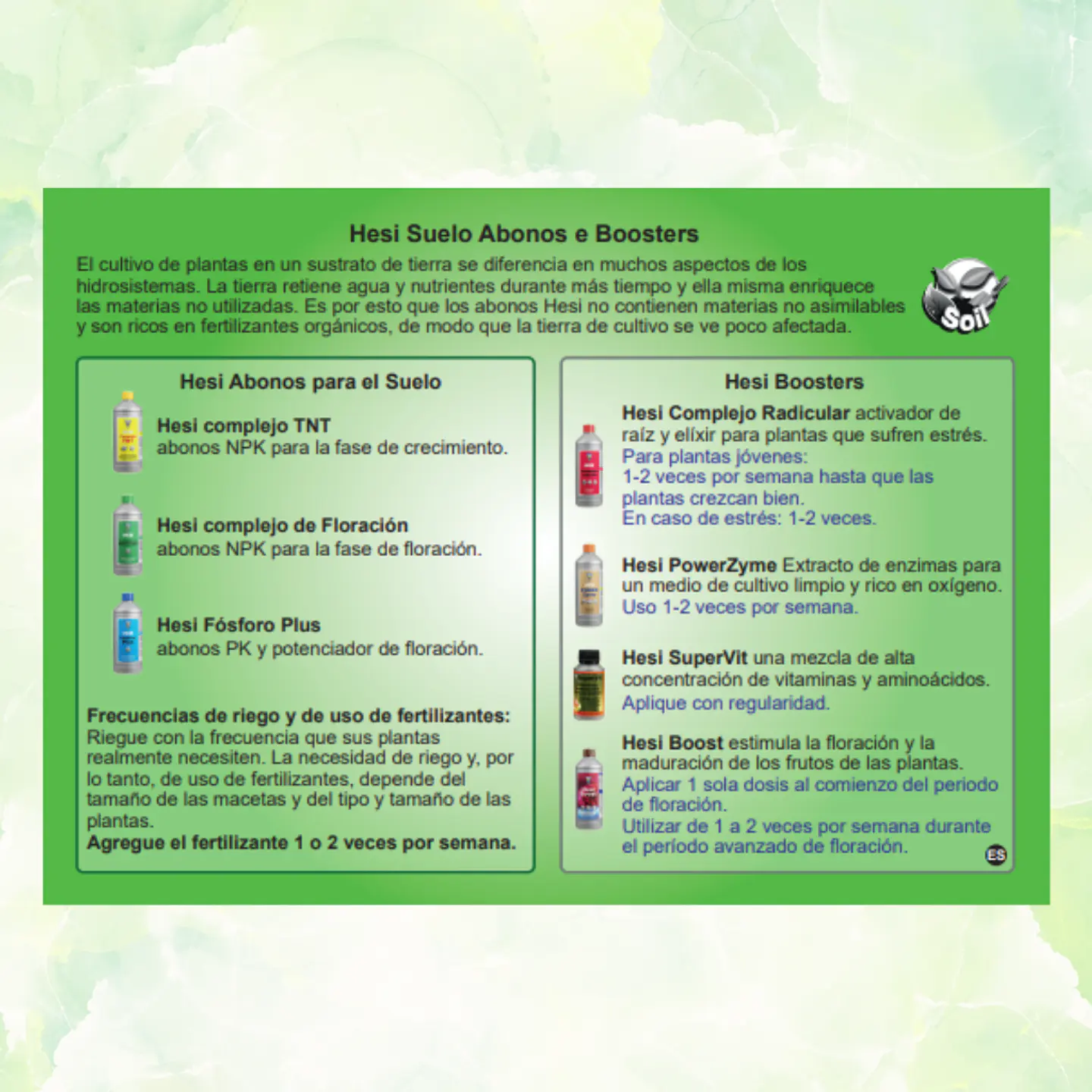 Pack Fertilizantes HESI 850 ml | Interior y Exterior 3