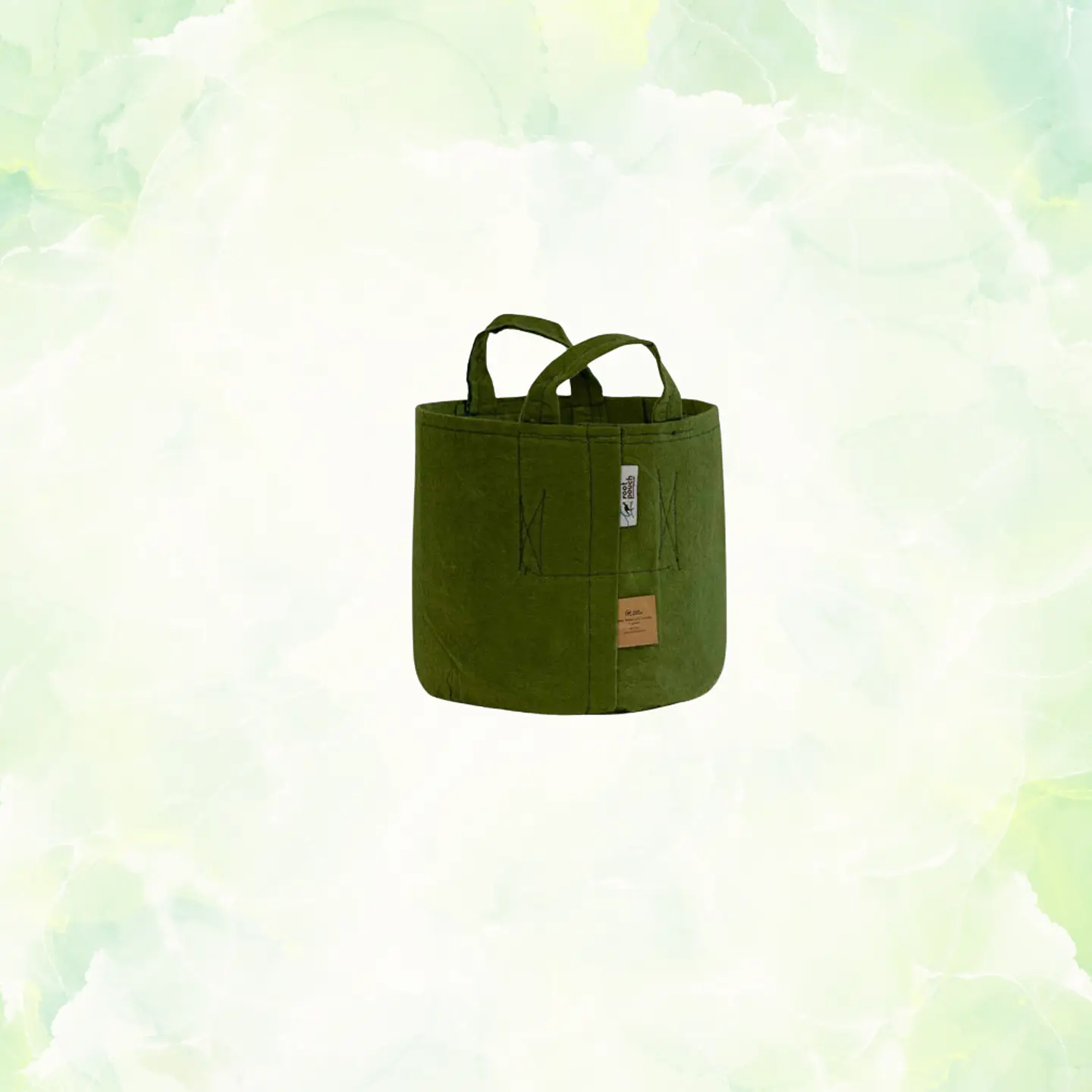 Root Pouch Maceta verde 30 Lts. 35X30 cm con asas 2