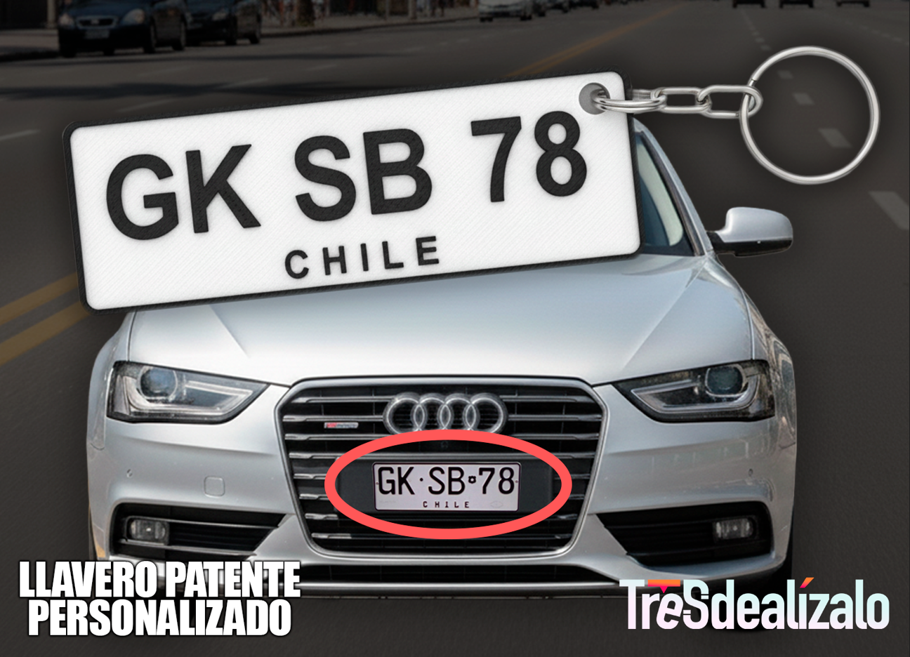 Llavero Patente Personalizado 1