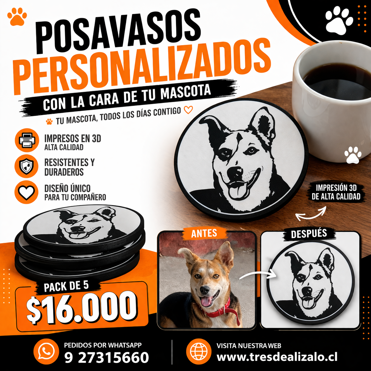 Set Posavasos Personalizado 2