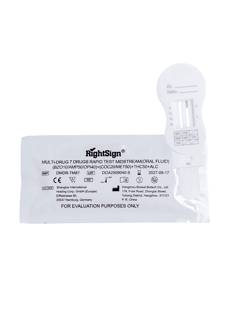 Test de Drogas en Saliva Lápiz II Multidrogas 6 Drogas + Alcohol 4