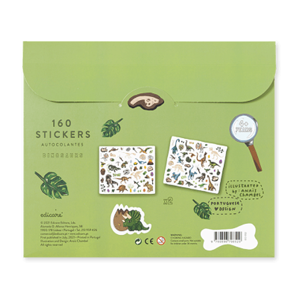 160 Stickers Dinosaurs 2