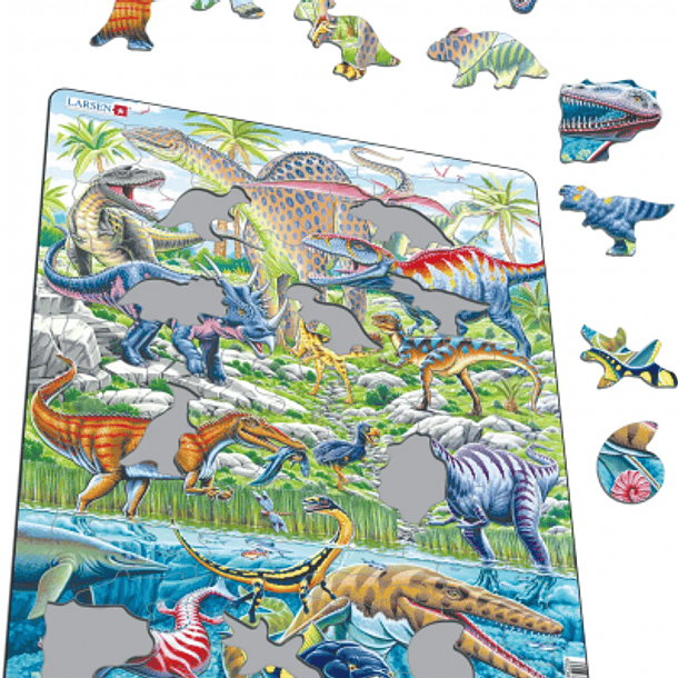 Puzzle: Dinossauros [70 peças] 2