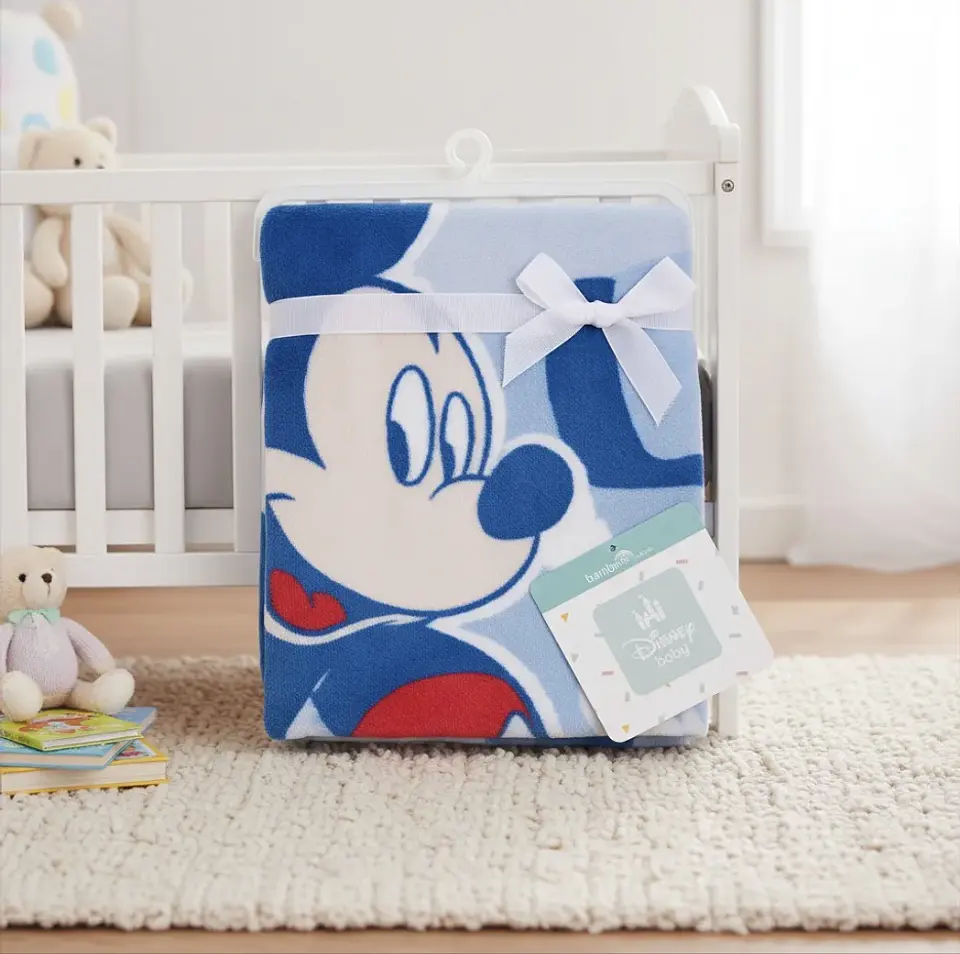 Frazada Coral Bebé Mickey Bambino  2