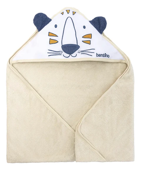 Toalla con Capucha para Bebé Bambino 100% Algodón León 