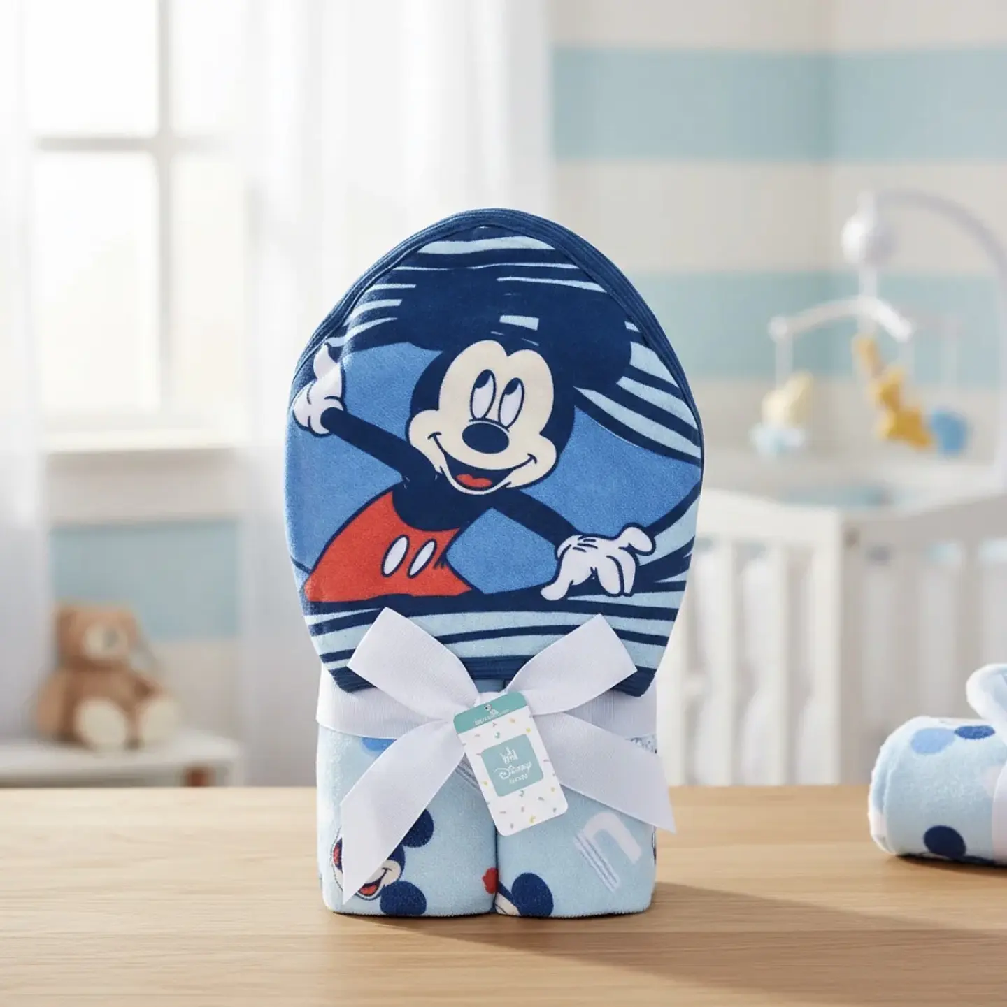 Toalla para Bebés con Capucha Disney Mickey Mouse Bambino 2