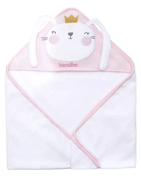 Toalla Capucha Baño Bebés Bambino Conejita 