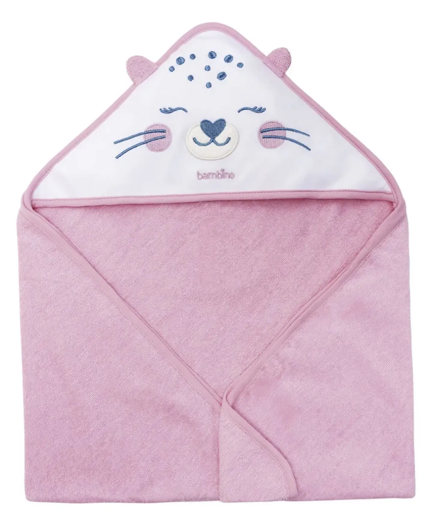 Toalla Capucha Baño Bebés Bambino Gatita  3