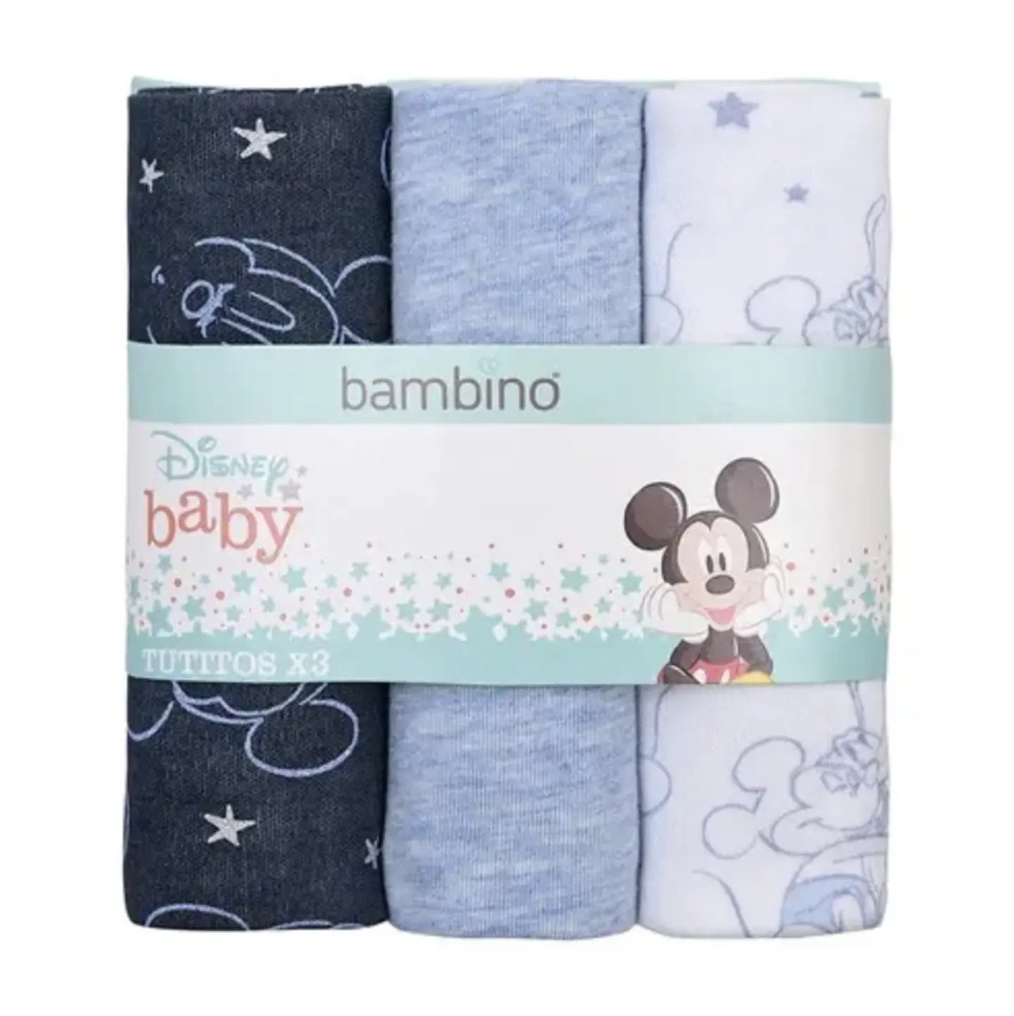 Bambino Tutitos Pañales Disney Mickey x3 Unidades  1