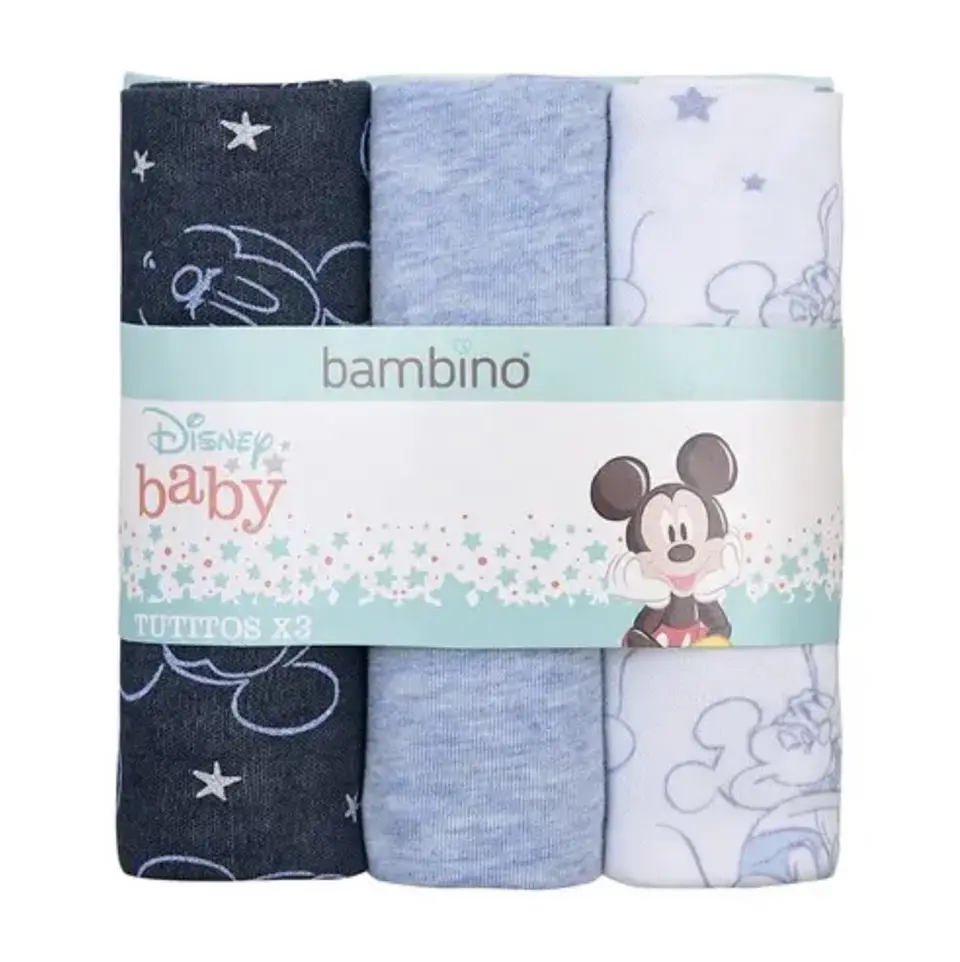 Bambino Tutitos Pañales Disney Mickey x3 Unidades  1